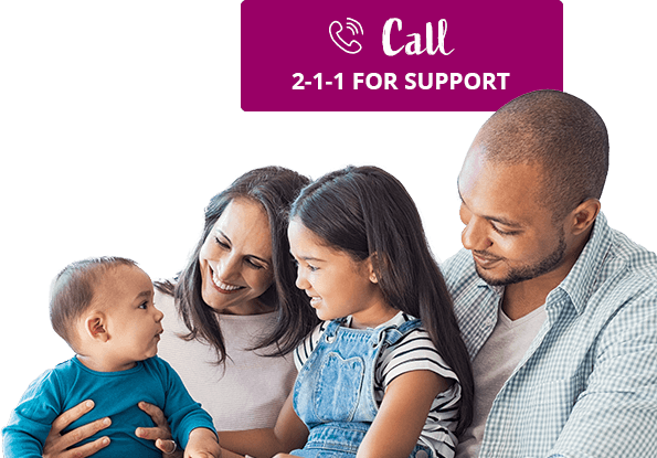 Call 2-1-1 For Support